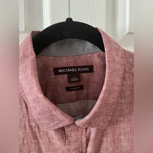 Michael Kors men’s classic cotton men’s dress shirt size large, like new
